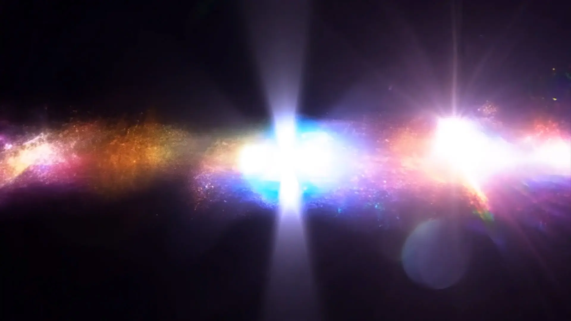 Galaxy Particle Overlay for Space-Themed Title Intros